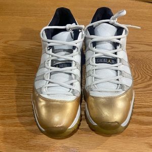 Jordan closing ceremony shoes. Size 9.5 used but still have plenty of life.